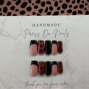 Handmade Leopard Print Press-On Nails